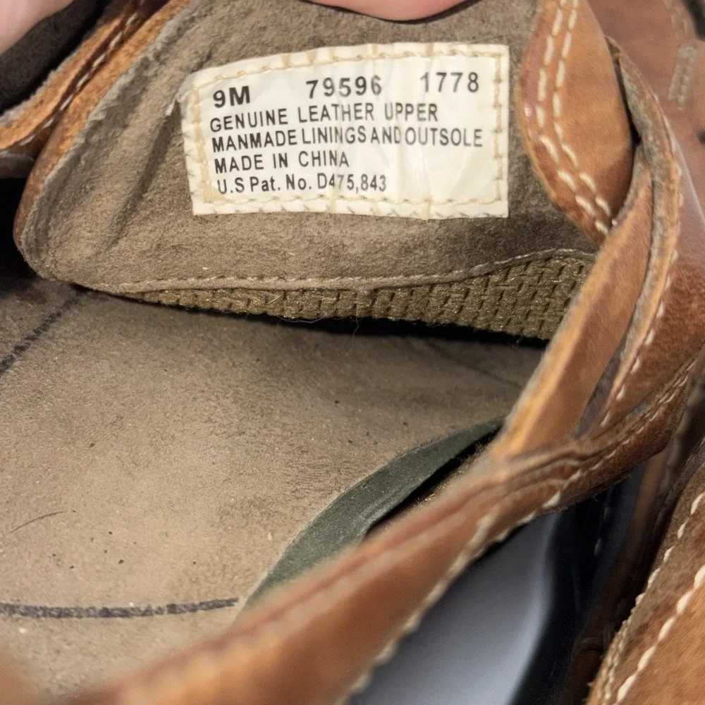 Timberland Altamont Fisherman Brown Leather Sandal Mens Size 9 Smart Comfort